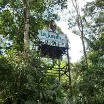 Tower of the 18 meter high swing